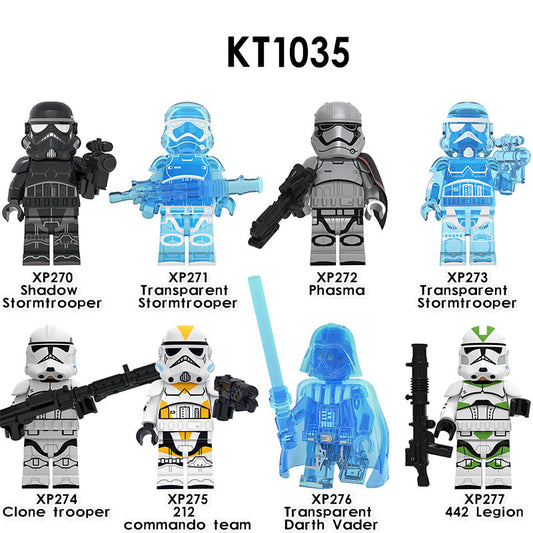 8PCS/Set Building Blocks minifigures XP270-277