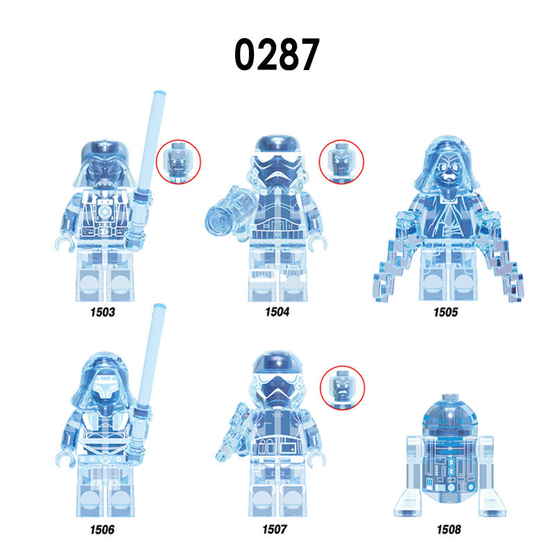 6PCS/Set Building Blocks minifigures   X0287